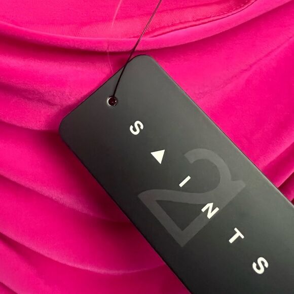 21 Saints Ruched Bodysuit Pink - Picture 4 of 6